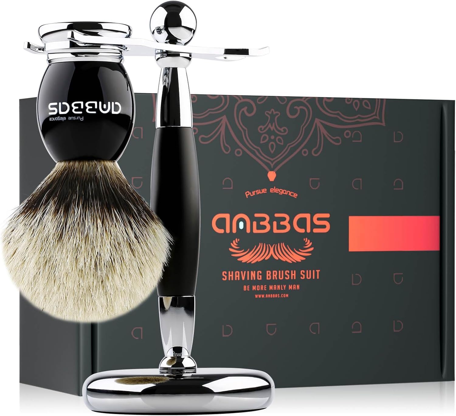 Amazon.co.jp: 【ANBBAS】シルバーチップ アナグマ毛 シェービング